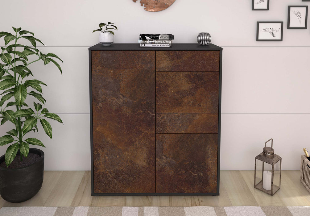 Highboard Laetitia, Rost Front (92x108x35cm) - Dekati GmbH