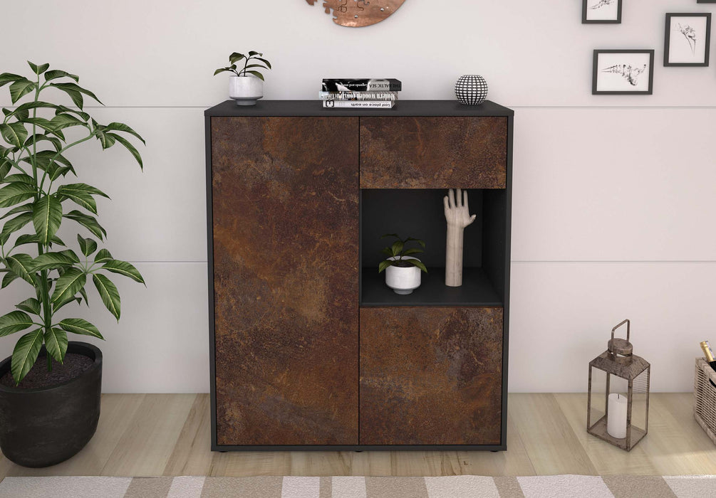 Highboard Larina, Rost Front (92x108x35cm) - Dekati GmbH