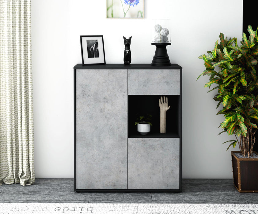 Highboard Larina, Beton Front (92x108x35cm) - Dekati GmbH