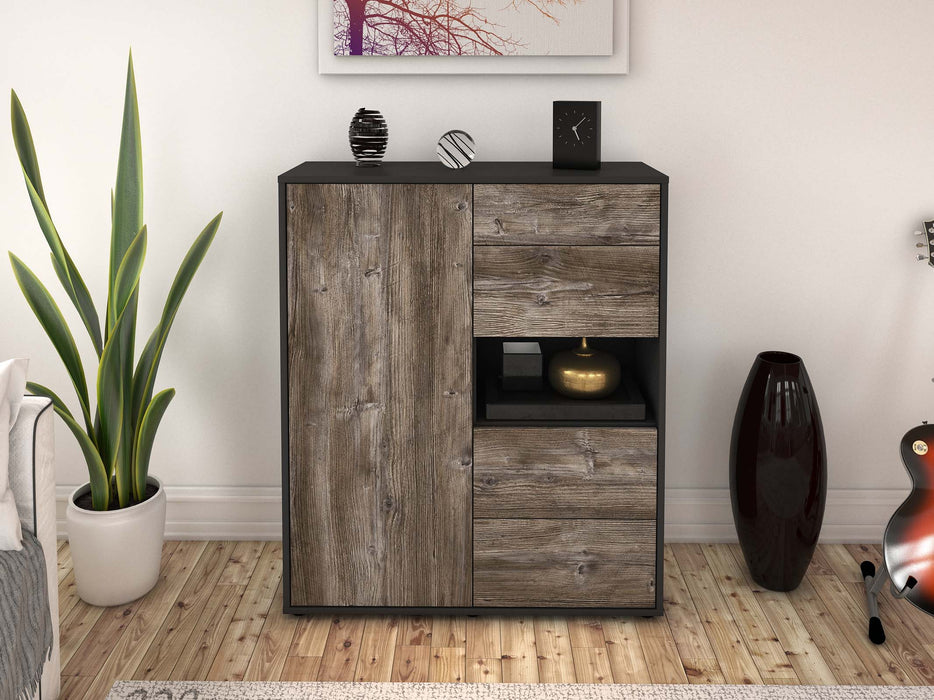 Highboard Larissa, Treibholz Front (92x108x35cm) - Dekati GmbH