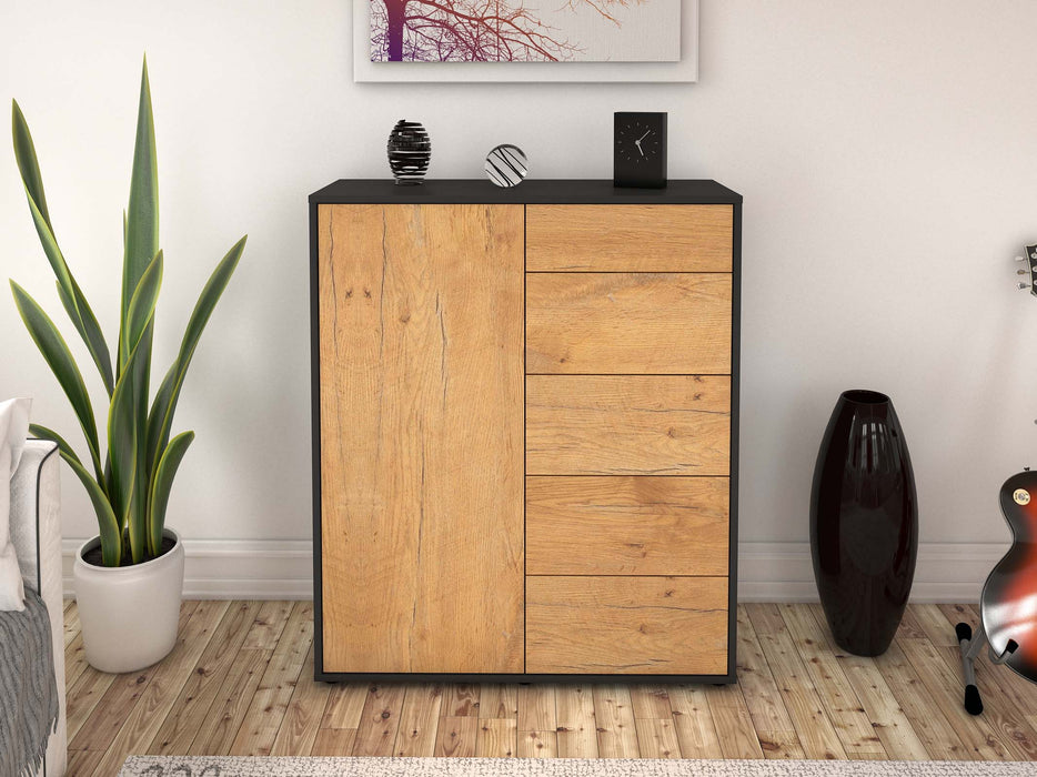 Highboard Laura, Eiche Front (92x108x35cm) - Dekati GmbH