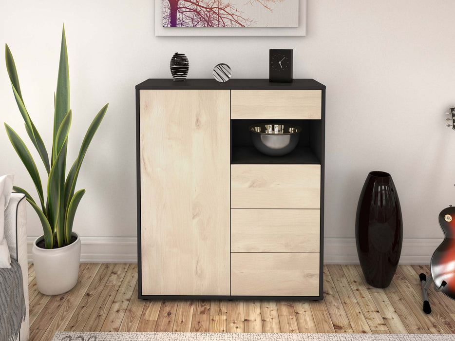 Highboard Lea, Zeder Front (92x108x35cm) - Dekati GmbH