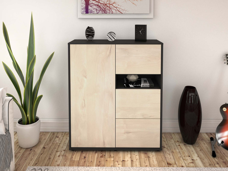 Highboard Leana, Zeder Front (92x108x35cm) - Dekati GmbH