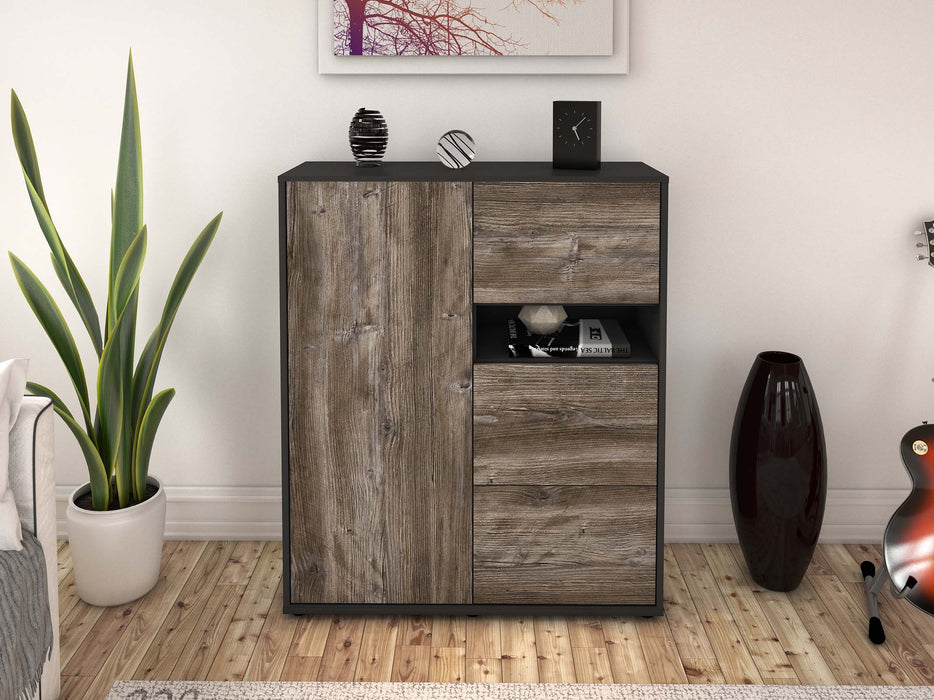 Highboard Leana, Treibholz Front (92x108x35cm) - Dekati GmbH