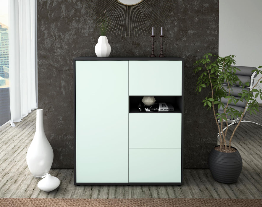 Highboard Leana, Mint Front (92x108x35cm) - Dekati GmbH