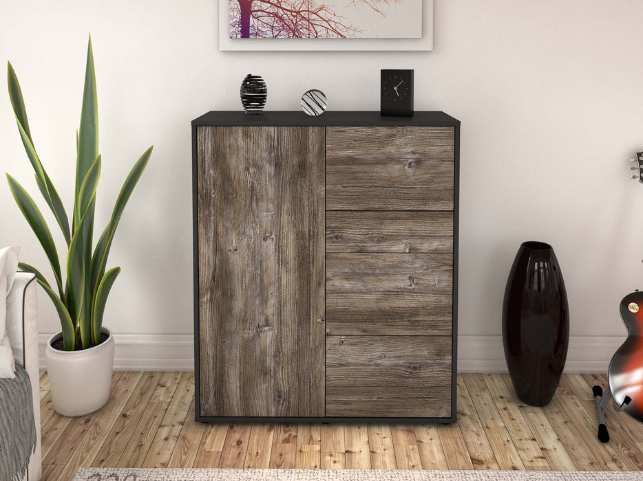 Highboard Leandra, Treibholz Front (92x108x35cm) - Dekati GmbH