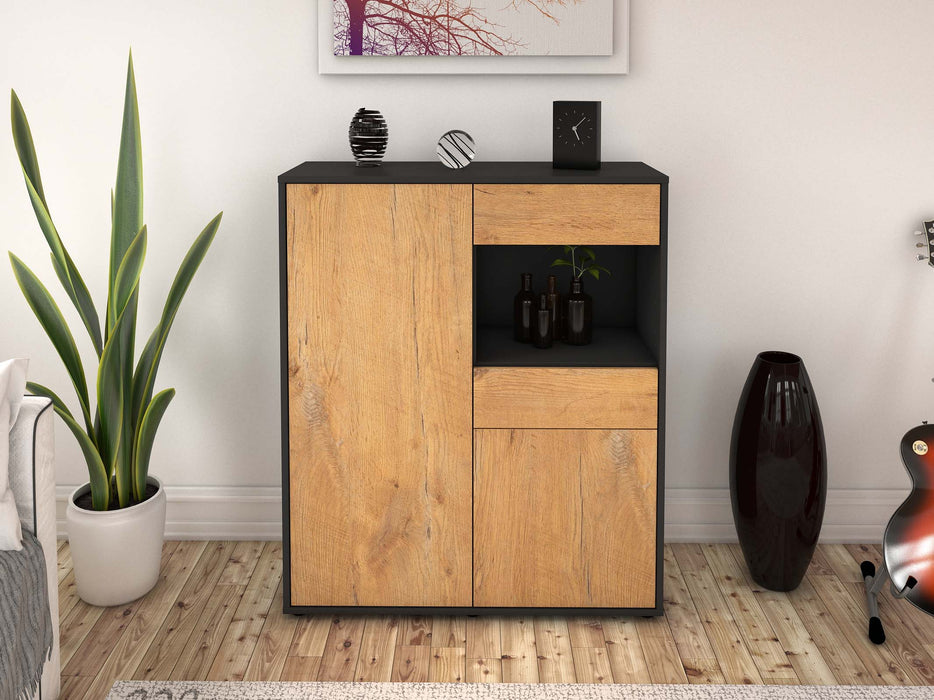 Highboard Leoni, Eiche Front (92x108x35cm) - Dekati GmbH