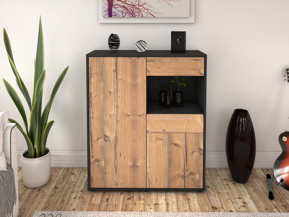 Highboard Leoni, Pinie Front (92x108x35cm) - Dekati GmbH