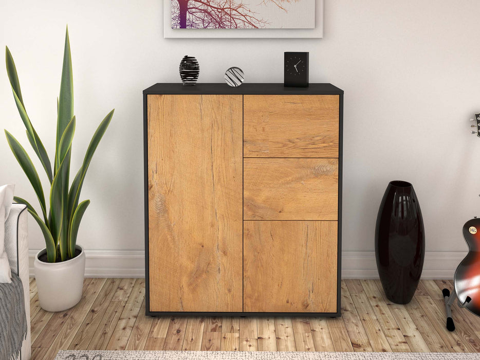 Highboard Letizia, Eiche Front (92x108x35cm) - Dekati GmbH