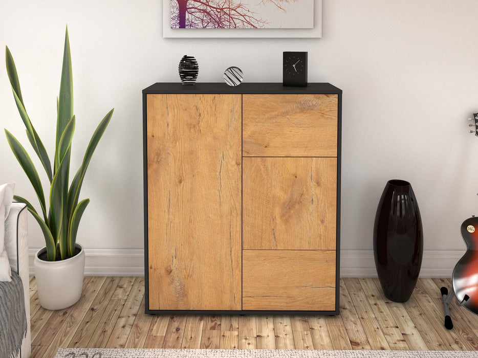 Highboard Lia, Eiche Front (92x108x35cm) - Dekati GmbH