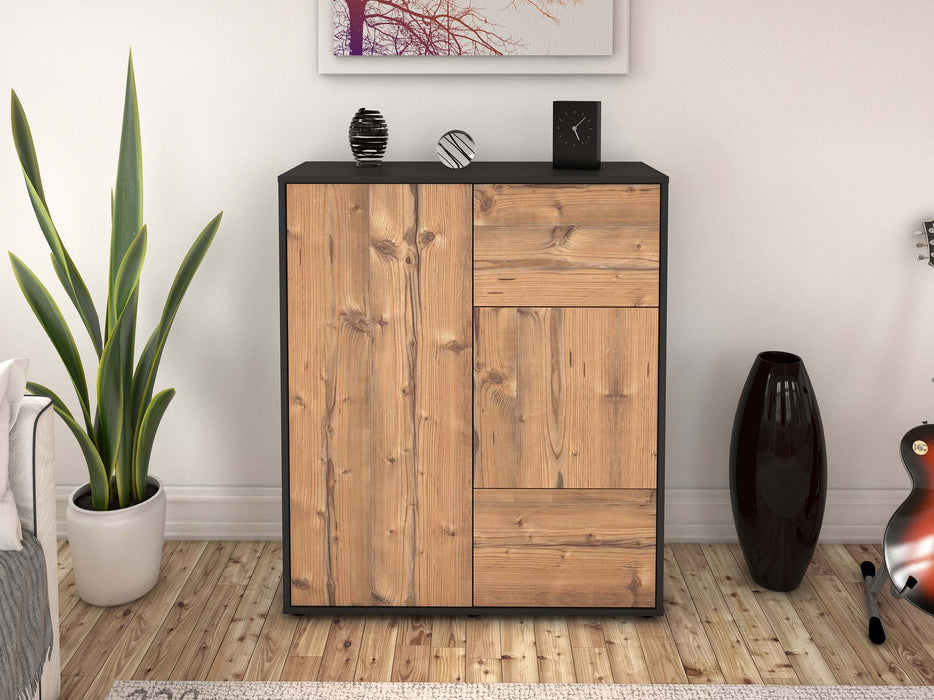 Highboard Lia, Pinie Front (92x108x35cm) - Dekati GmbH