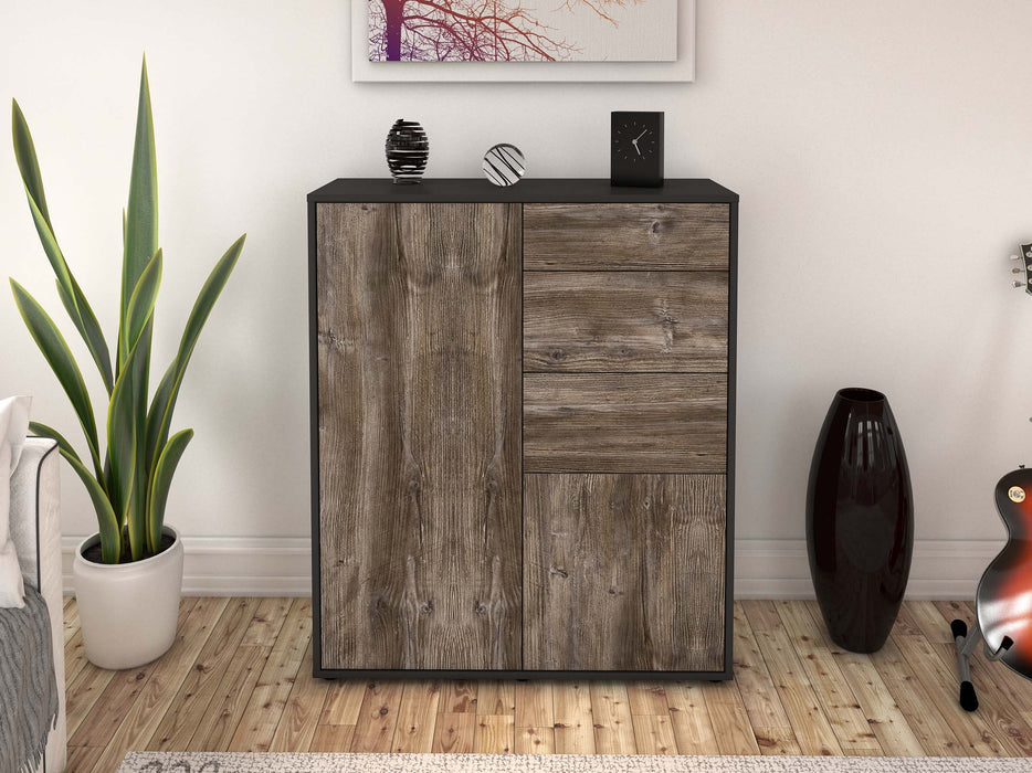 Highboard Linda, Treibholz Front (92x108x35cm) - Dekati GmbH