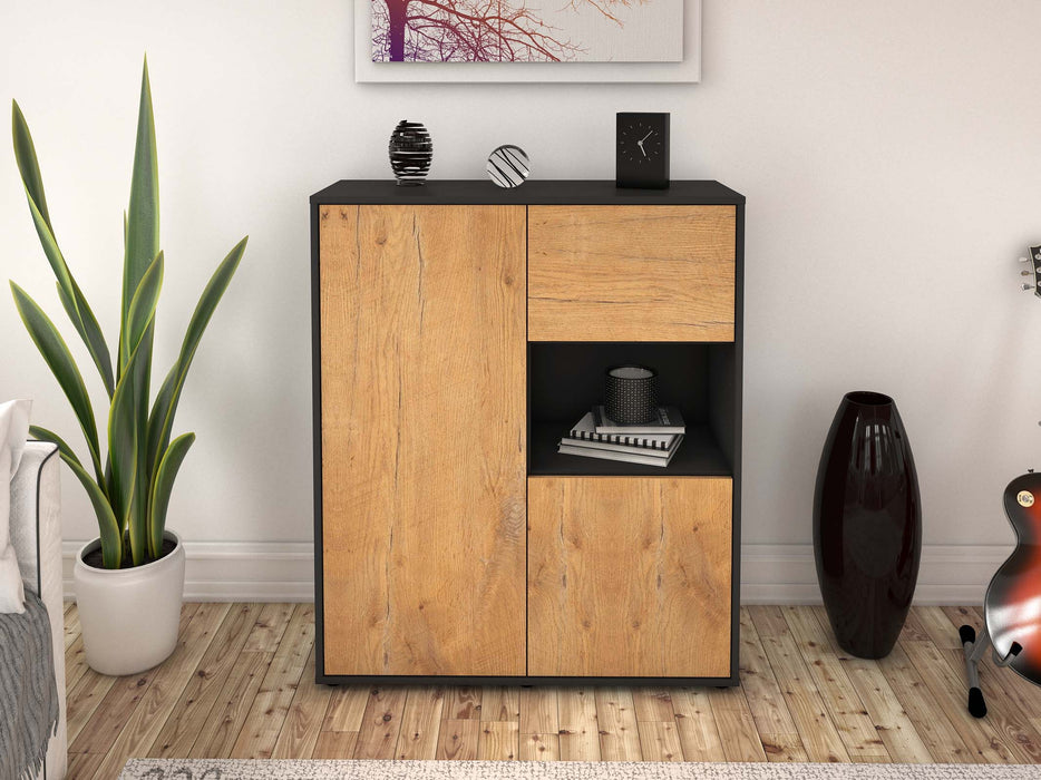 Highboard Liridona, Eiche Front (92x108x35cm) - Dekati GmbH