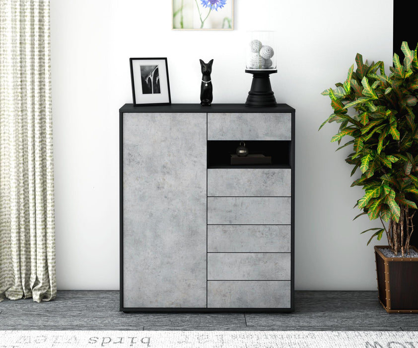 Highboard Lola, Beton Front (92x108x35cm) - Dekati GmbH