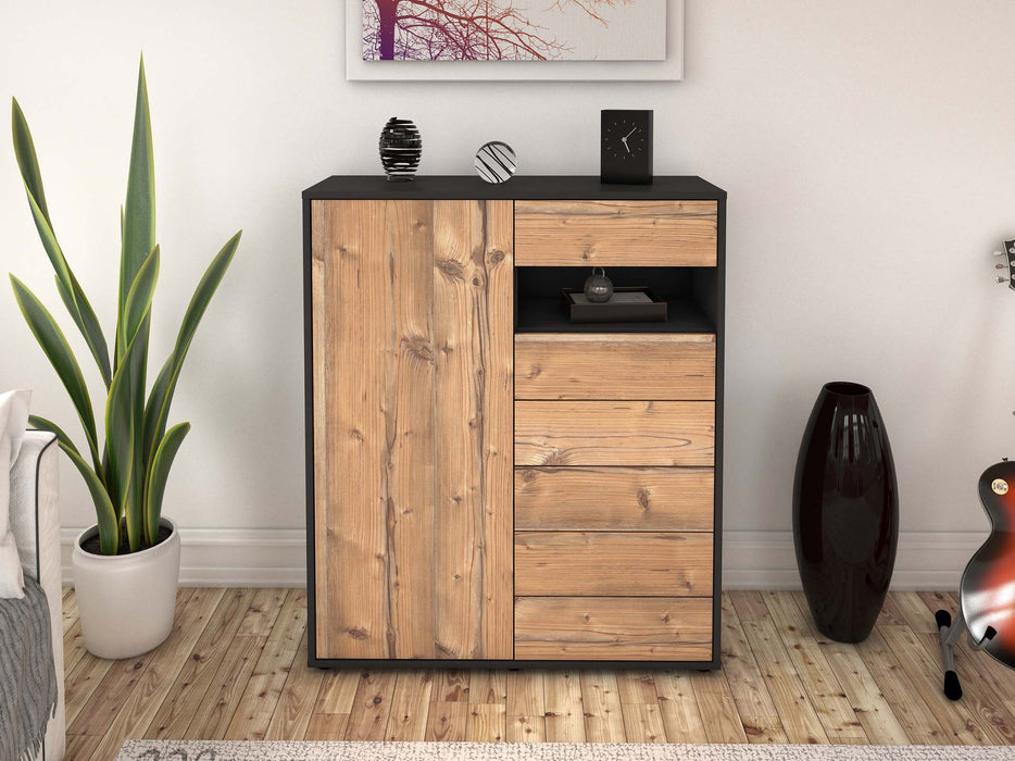 Highboard Lola, Pinie Front (92x108x35cm) - Dekati GmbH