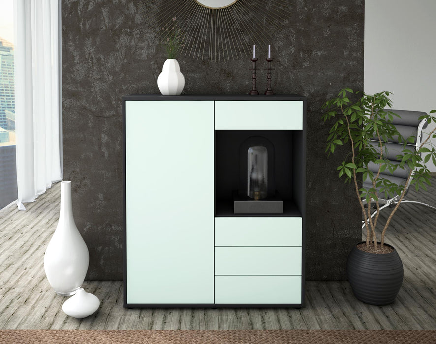 Highboard Lorella, Mint Front (92x108x35cm) - Dekati GmbH