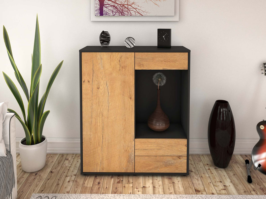 Highboard Lorena, Eiche Front (92x108x35cm) - Dekati GmbH