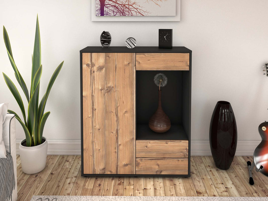 Highboard Lorena, Pinie Front (92x108x35cm) - Dekati GmbH