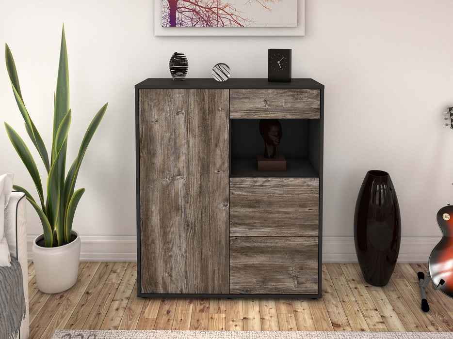 Highboard Lucia, Treibholz Front (92x108x35cm) - Dekati GmbH