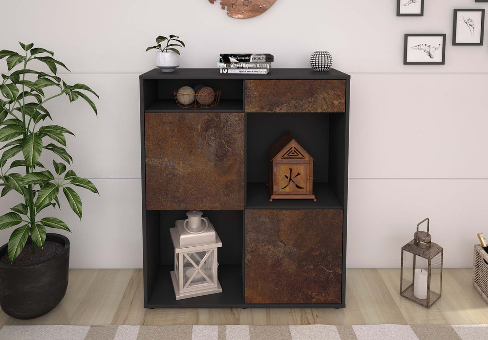 Highboard Luisa, Rost Front (92x108x35cm) - Dekati GmbH