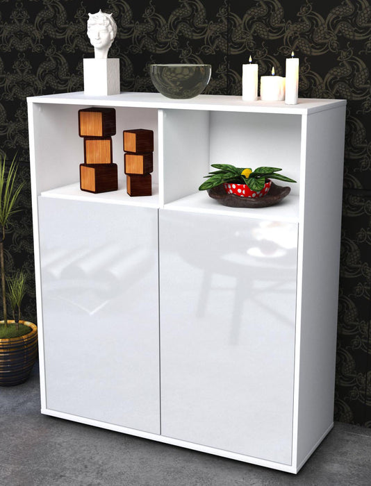 Highboard Giovanna, Weiß Seite (92x108x35cm) - Dekati GmbH