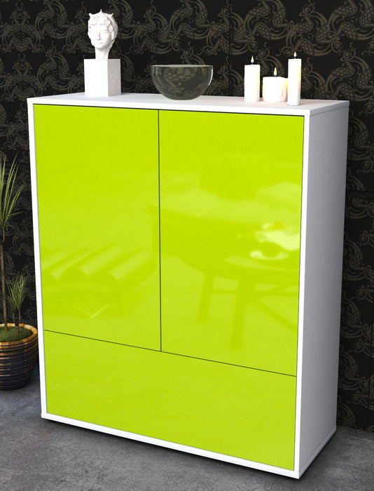 Highboard Grazia, Grün Seite (92x108x35cm) - Dekati GmbH