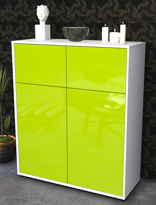 Highboard Greta, Grün Seite (92x108x35cm) - Dekati GmbH