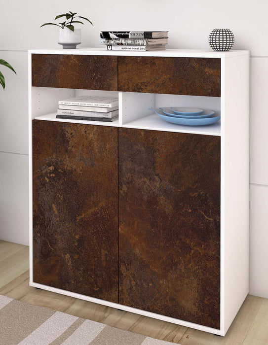 Highboard Ignazia, Rost Seite (92x108x35cm) - Dekati GmbH