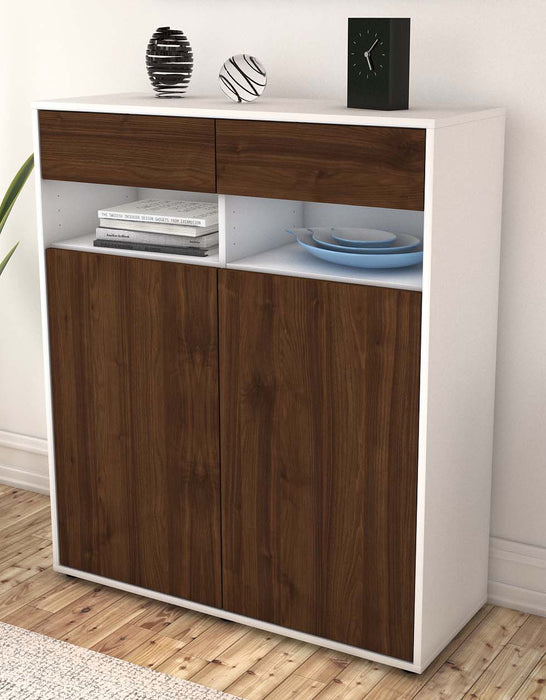 Highboard Ignazia, Walnuss Seite (92x108x35cm) - Dekati GmbH