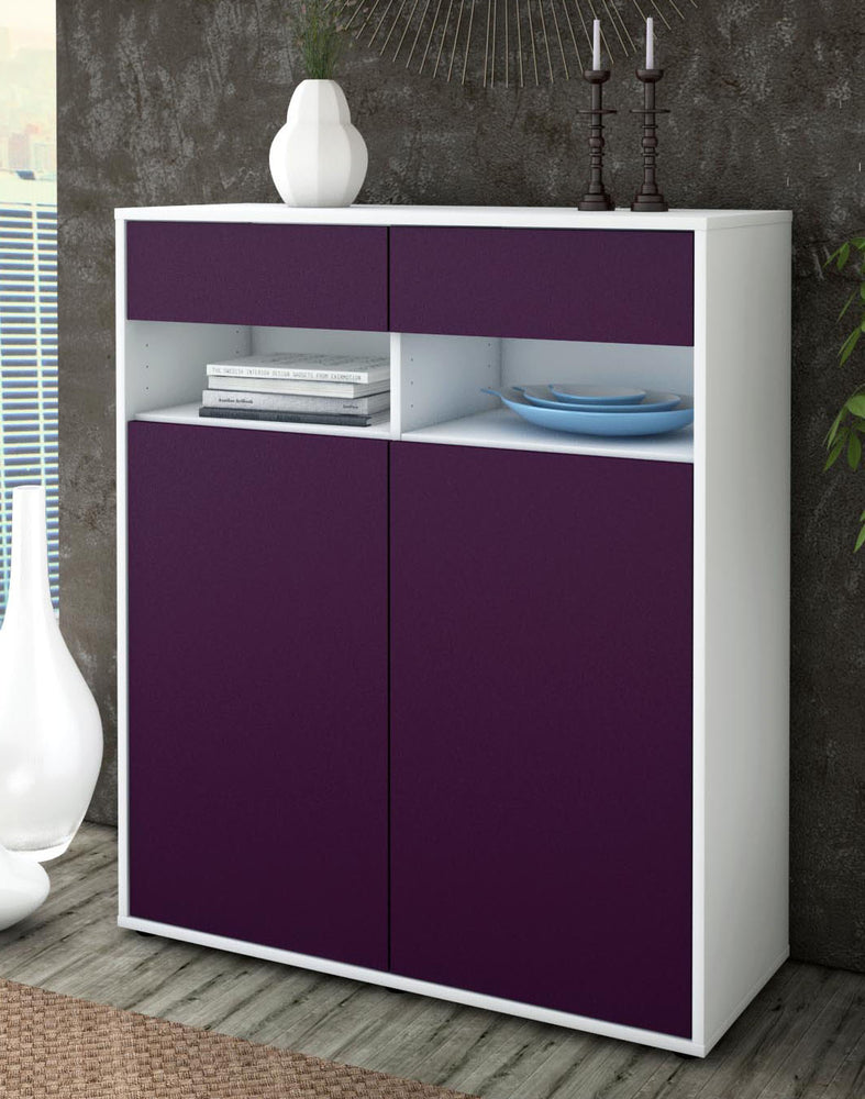 Highboard Ignazia, Lila Seite (92x108x35cm) - Dekati GmbH