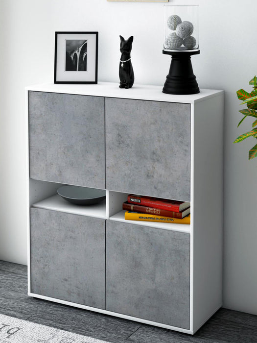 Highboard Innocenza, Beton Seite (92x108x35cm) - Dekati GmbH