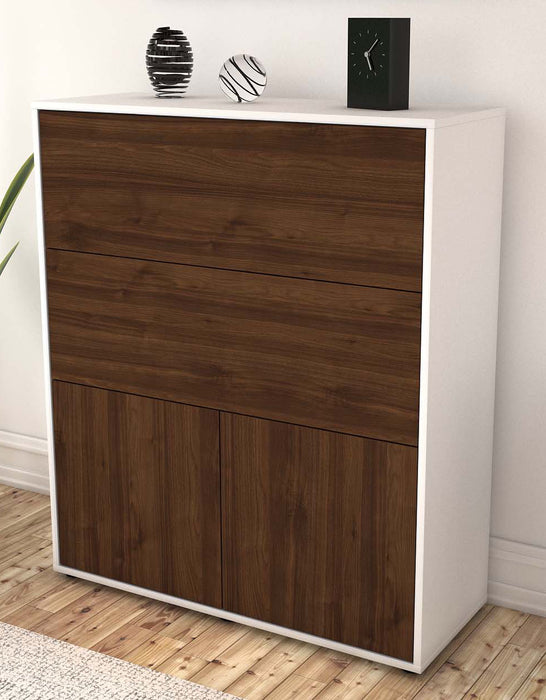 Highboard Isabella, Walnuss Seite (92x108x35cm) - Dekati GmbH