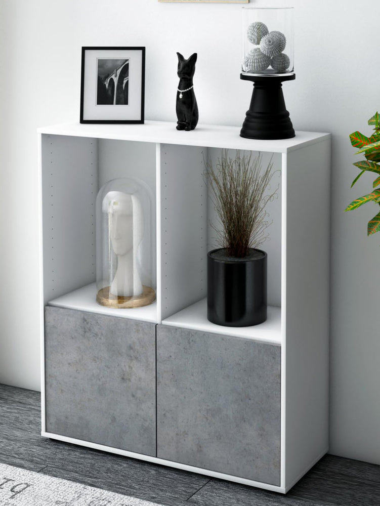 Highboard Ivona, Beton Seite (92x108x35cm) - Dekati GmbH