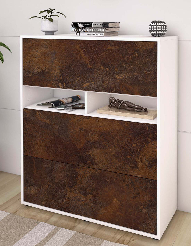 Highboard Janine, Rost Seite (92x108x35cm) - Dekati GmbH