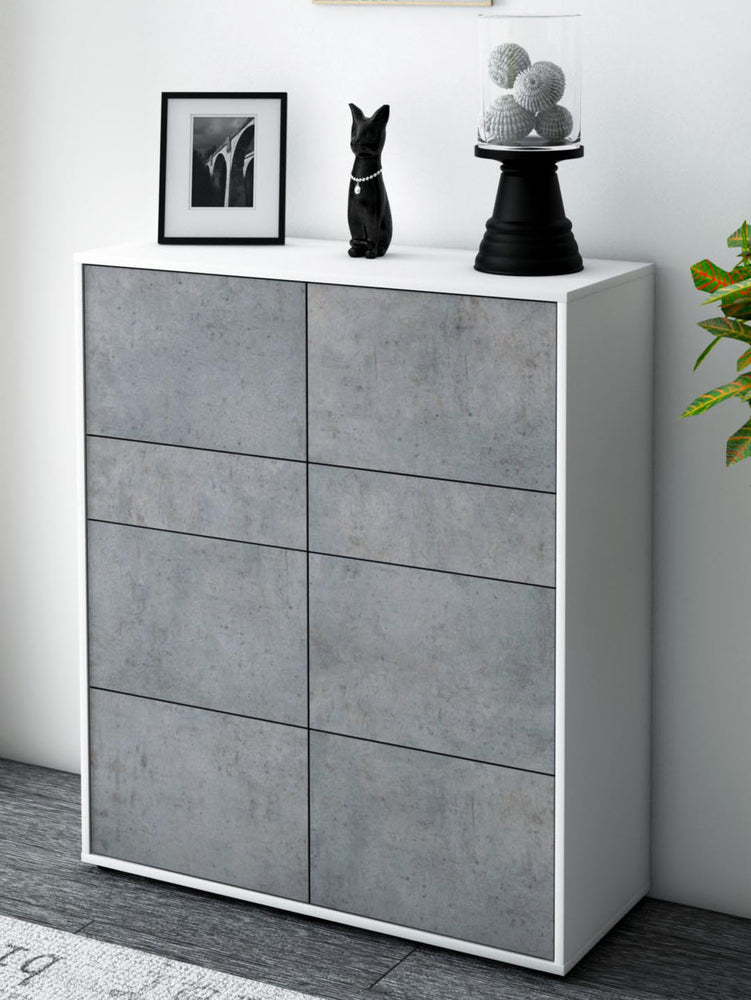 Highboard Jenna, Beton Seite (92x108x35cm) - Dekati GmbH