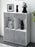 Highboard Joana, Beton Seite (92x108x35cm) - Dekati GmbH