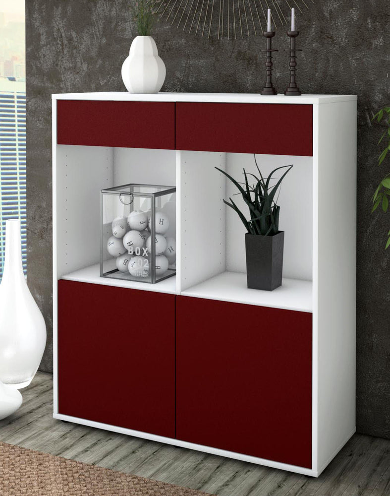 Highboard Joana, Bordeaux Seite (92x108x35cm) - Dekati GmbH