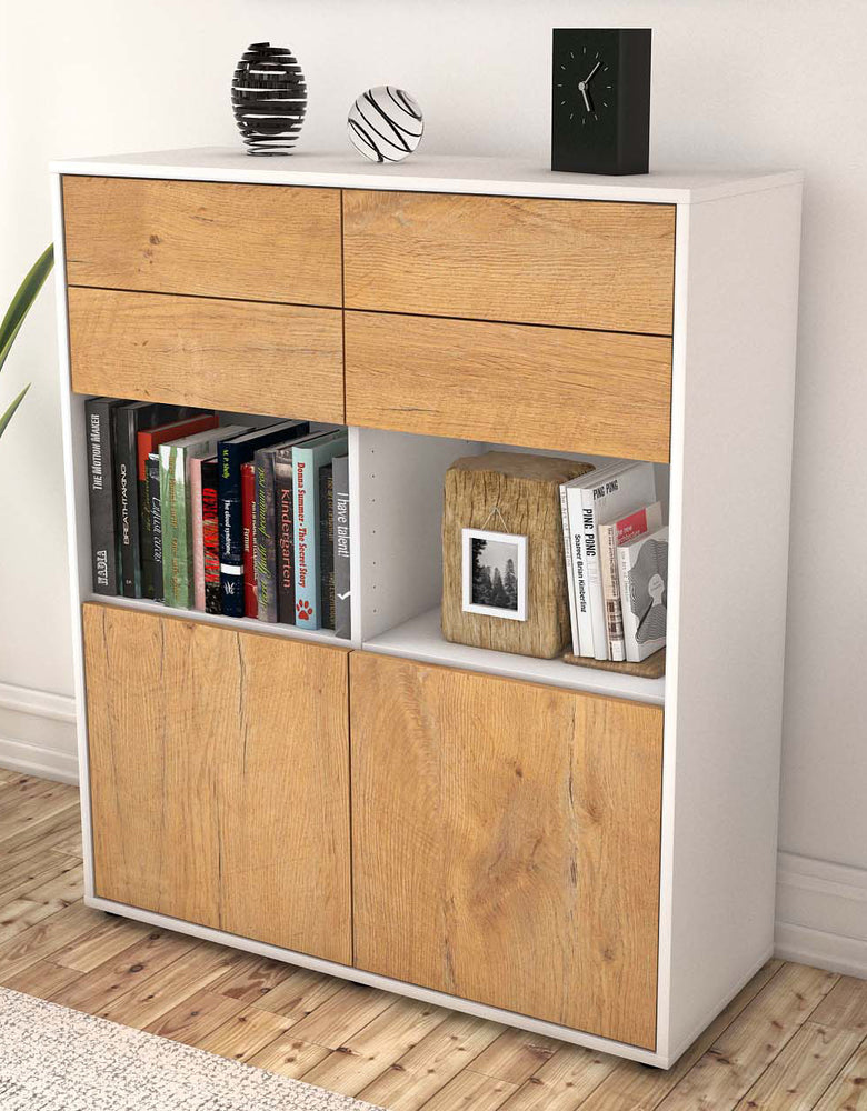 Highboard Joelina, Eiche Seite (92x108x35cm) - Dekati GmbH