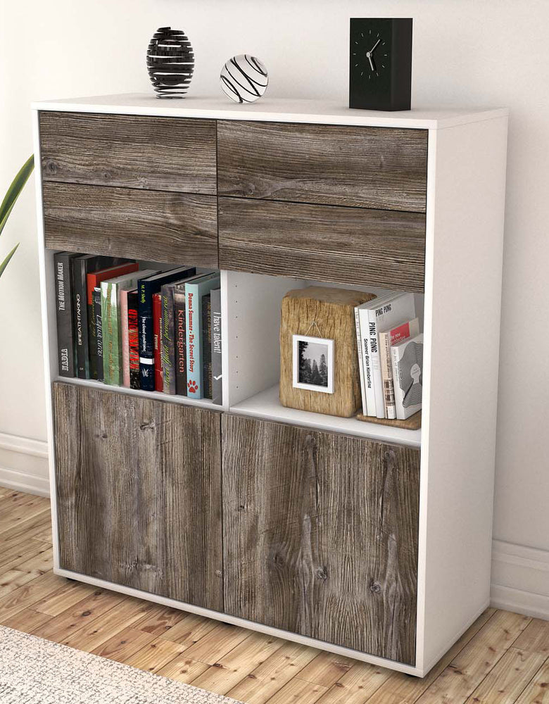 Highboard Joelina, Treibholz Seite (92x108x35cm) - Dekati GmbH