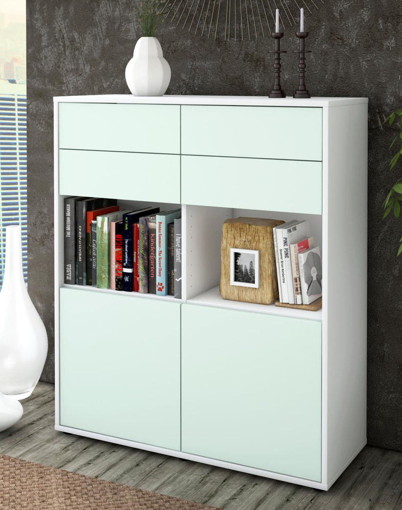 Highboard Joelina, Mint Seite (92x108x35cm) - Dekati GmbH