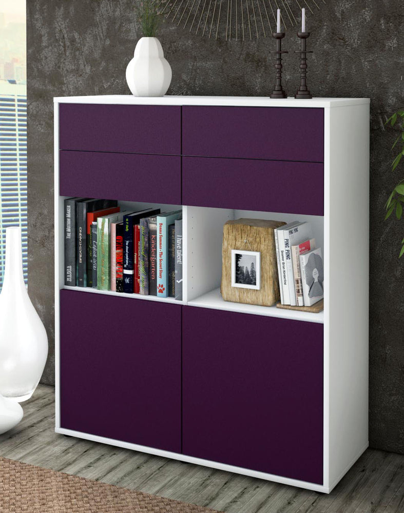 Highboard Joelina, Lila Seite (92x108x35cm) - Dekati GmbH