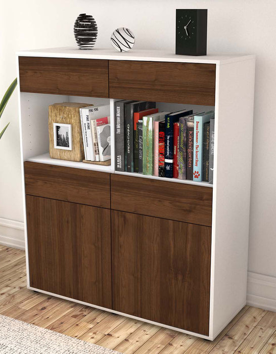 Highboard Jolanda, Walnuss Seite (92x108x35cm) - Dekati GmbH