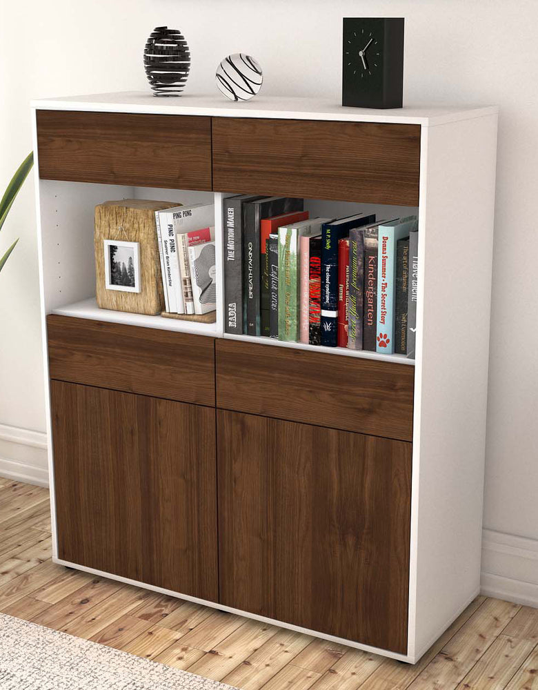 Highboard Jolanda, Walnuss Seite (92x108x35cm) - Dekati GmbH