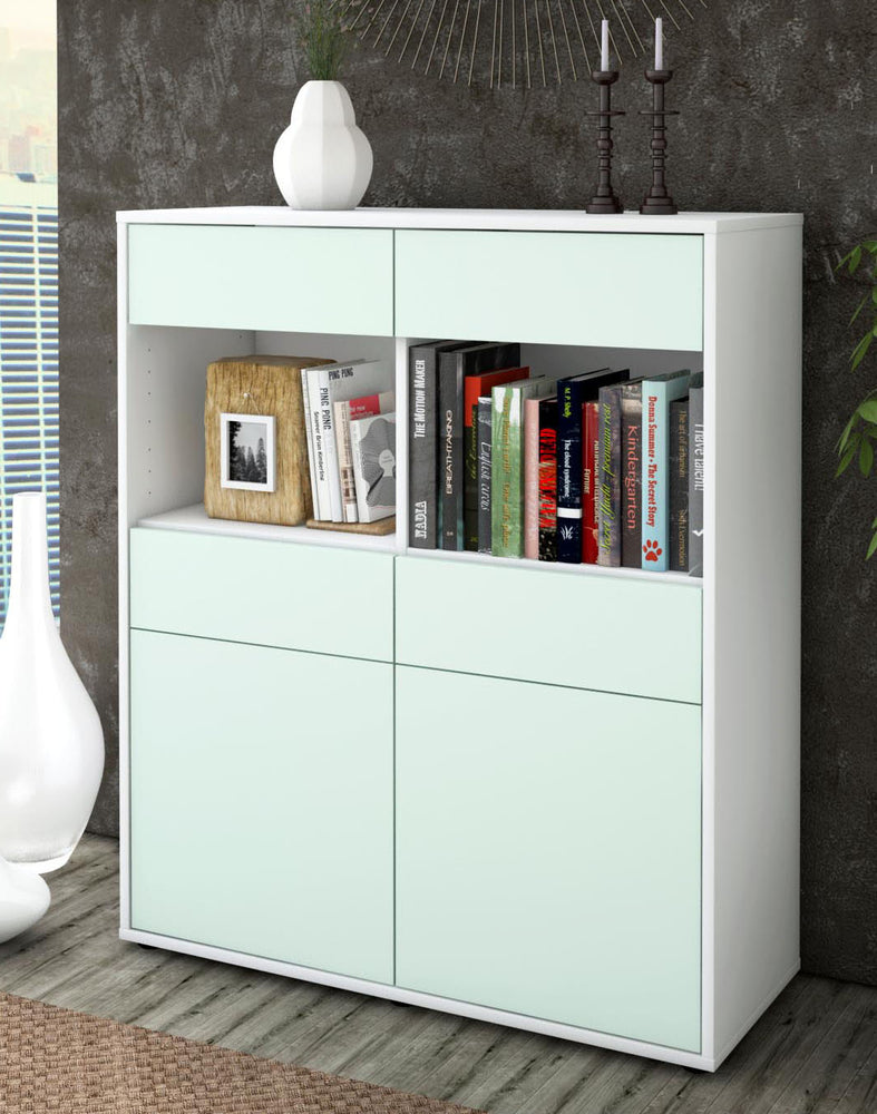 Highboard Jolanda, Mint Seite (92x108x35cm) - Dekati GmbH