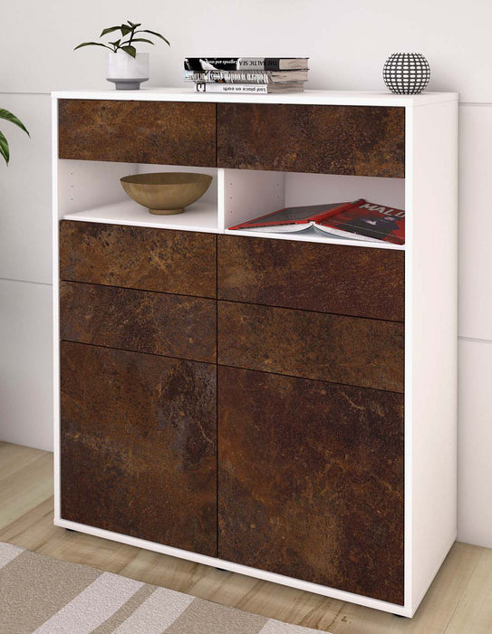 Highboard Jolina, Rost Seite (92x108x35cm) - Dekati GmbH