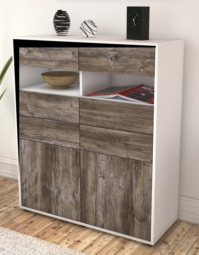 Highboard Jolina, Treibholz Seite (92x108x35cm) - Dekati GmbH