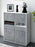 Highboard Josefina, Beton Seite (92x108x35cm) - Dekati GmbH