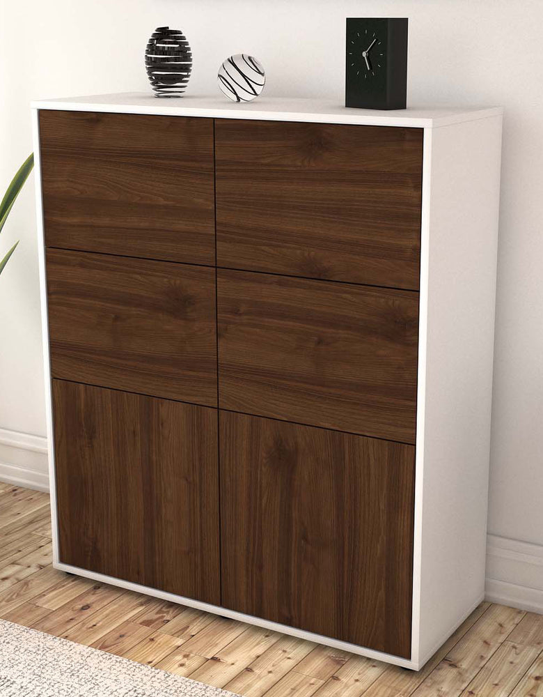 Highboard Julietta, Walnuss Seite (92x108x35cm) - Dekati GmbH