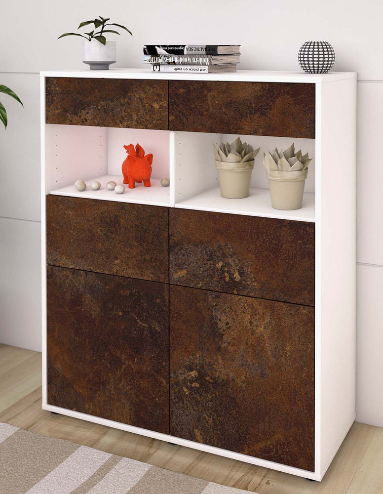 Highboard Karolin, Rost Seite (92x108x35cm) - Dekati GmbH