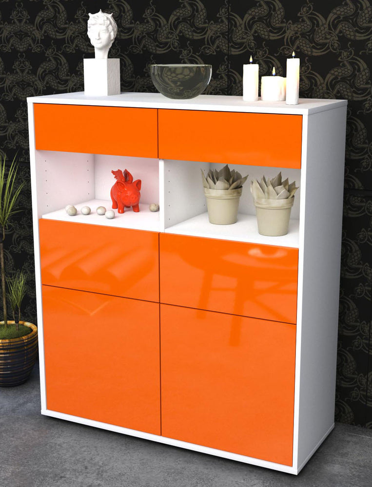 Highboard Karolin, Orange Seite (92x108x35cm) - Dekati GmbH